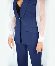 Load image into Gallery viewer, Single-Breasted Two-Pieces Suit Corset Details and Balloon Sleeves