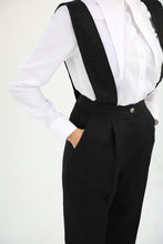 Load image into Gallery viewer, Linen White Shirt with Extravagant Spread Collar
