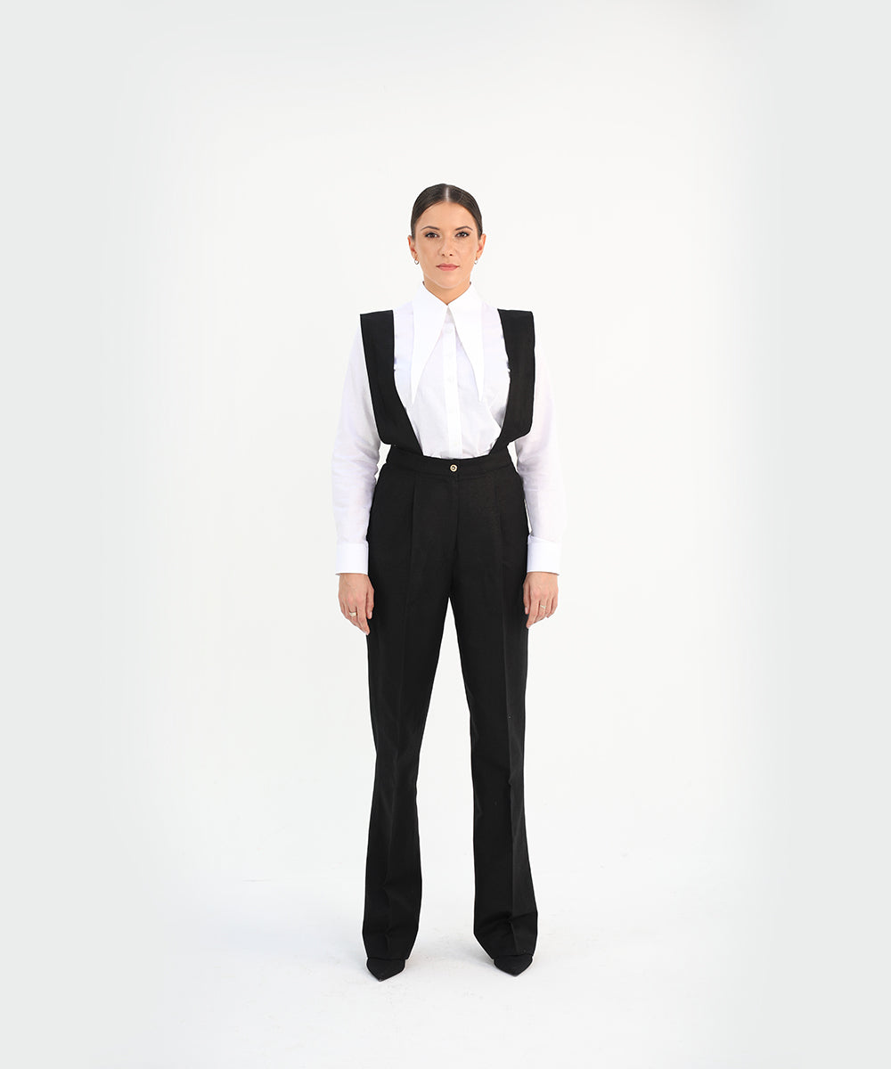 Linen Black Trousers