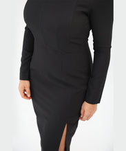 Load image into Gallery viewer, Black Dress Sweetheart Neckline Dress
