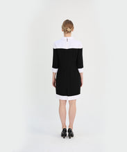 Load image into Gallery viewer, White Collar and Bow Detail Dress
