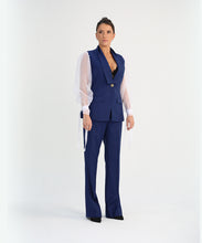 Load image into Gallery viewer, Single-Breasted Two-Pieces Suit Corset Details and Balloon Sleeves
