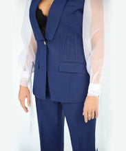 Load image into Gallery viewer, Single-Breasted Two-Pieces Suit Corset Details and Balloon Sleeves
